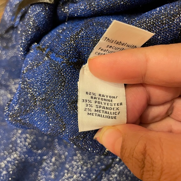 Loved Alina In Blue Rayon Short Casual Dress - Picture 11 of 11